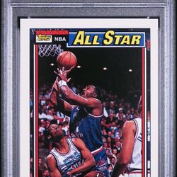 1992 Topps Karl Malone #123 All-Star | PSA 9, Utah Jazz