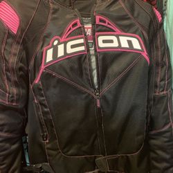 Icon women’s motorcycle jacket M