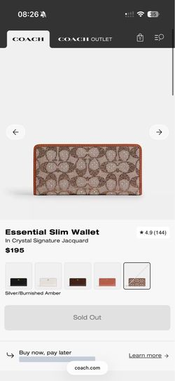 Coach Signature Jacquard Wallet
