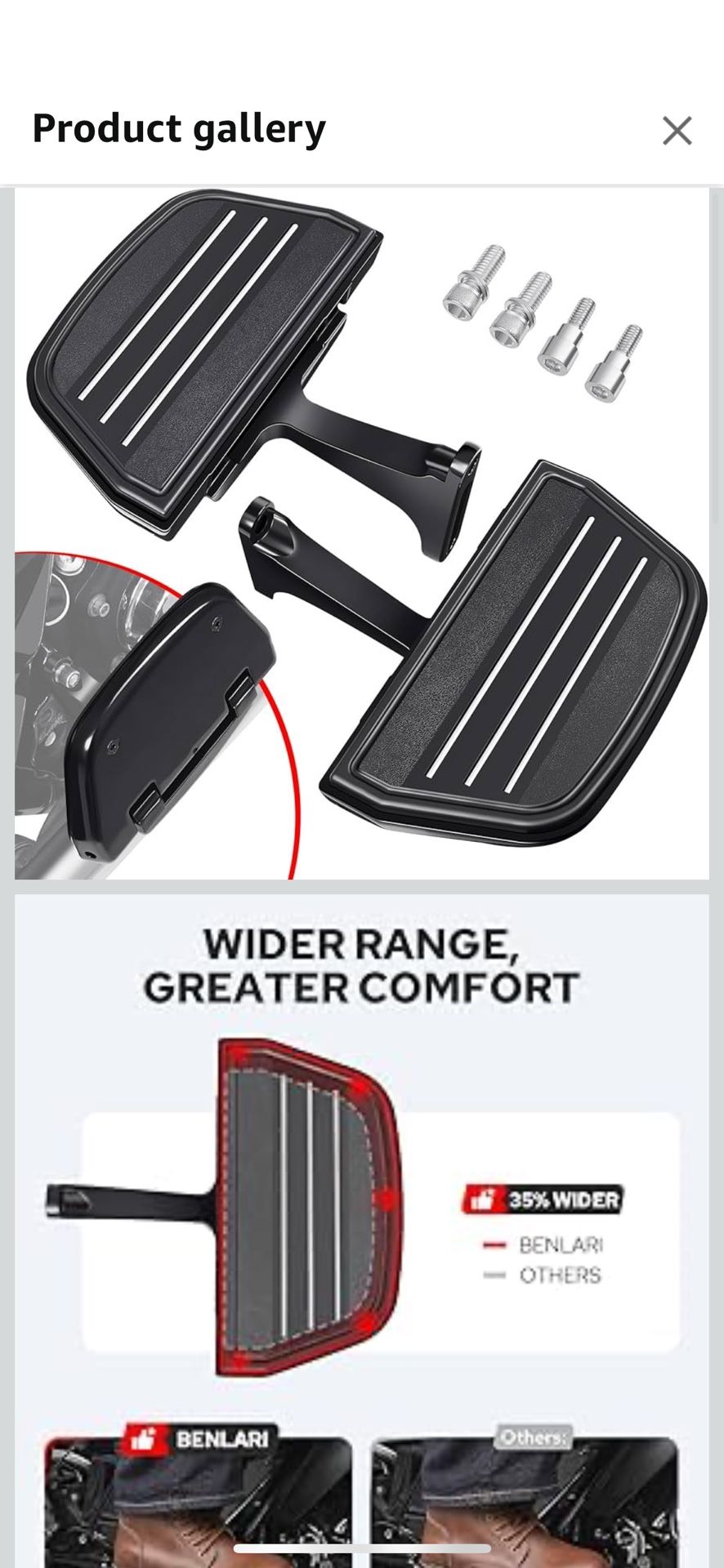Brand New Stainless Steel Motorcycle Floorboards For Harley Davidson Touring Models 93-24