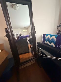 Jewelry closet mirror