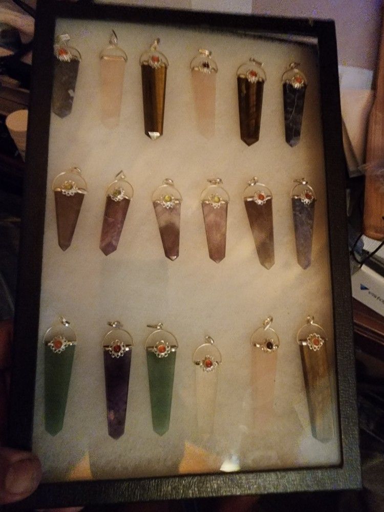 STONE PENDANTS Various prices
