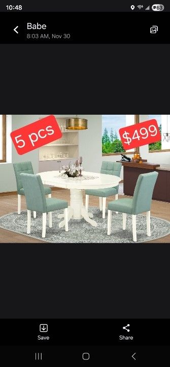 new dining table 