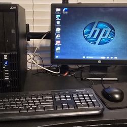 DeskTop 🖥 HP  WorkStation Z200 - 2.93GHz. CPU/8.0GB RAM/1.0TB. HDD🔌 Windows 11, usb-Wi-Fi, Complete PC 20"IN., Work Good ✔️