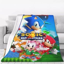 Sonic Superstars Fleece Blanket