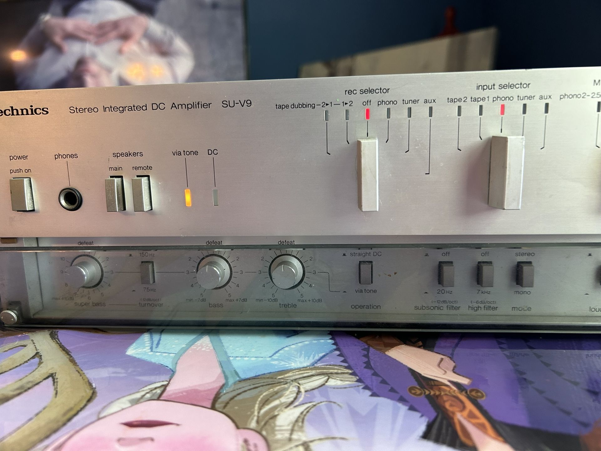 Vintage 1981 Technics SU-V9 Stereo Integrated DC Amplifier