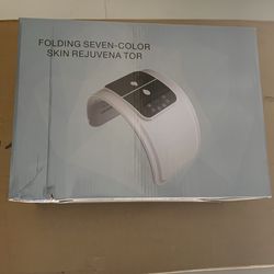 Folding Seven-Color Skin Rejuvenator, a device used for LED light therapy.