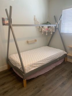 Kids Teepee Floor Bed Frame