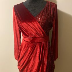 Red Dress With Slit 