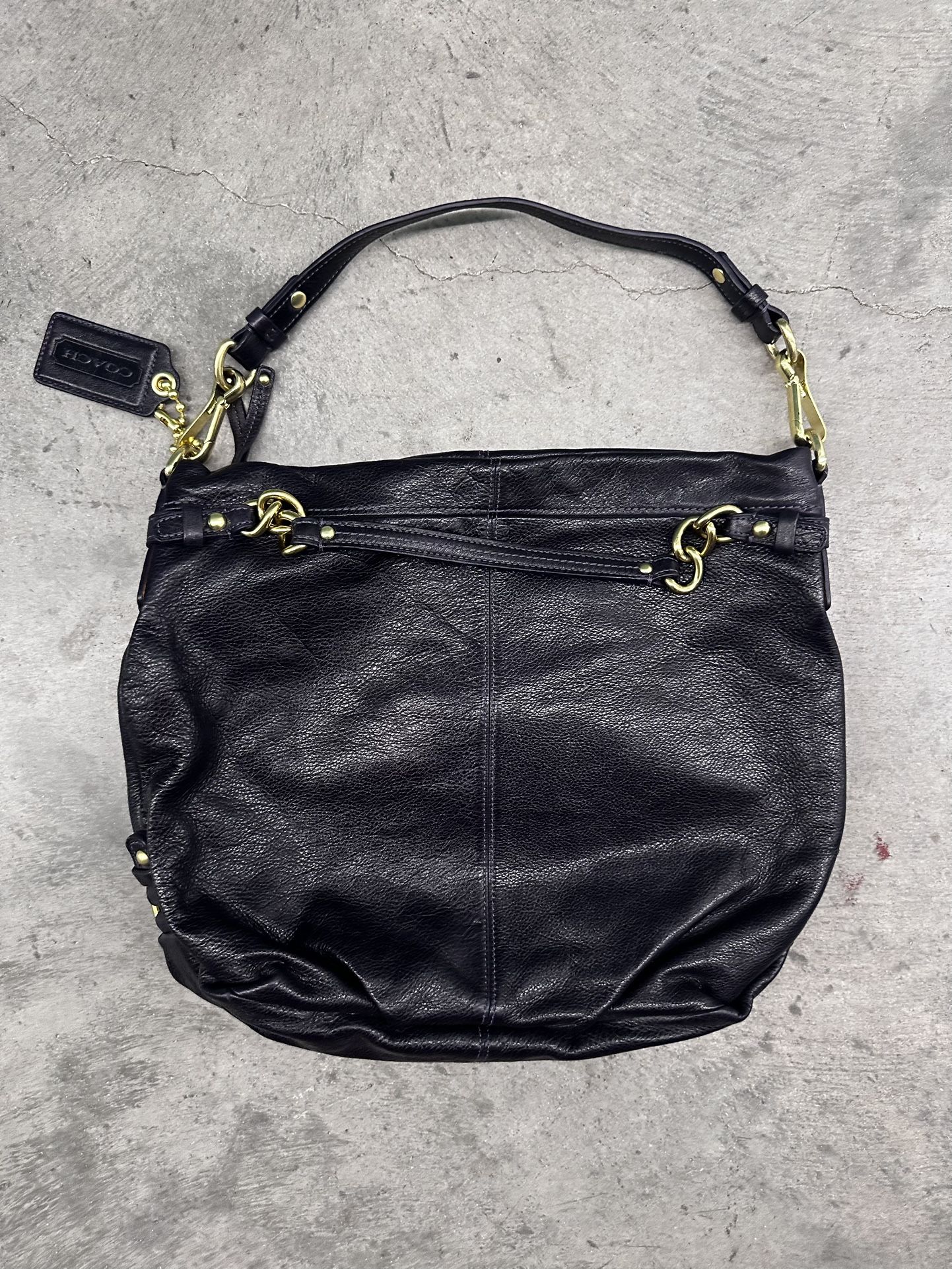 NWOT Coach “Brooke” Eggplant Purple Leather Hobo Bag