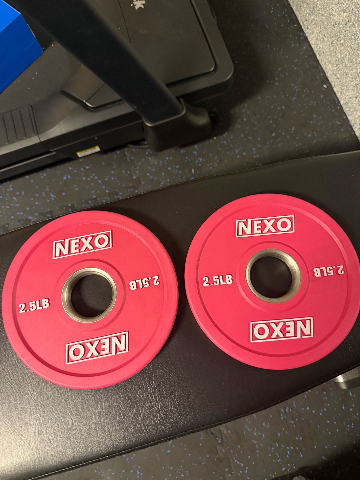 Colored Olympic Bumper Plate Weight Plates set 2.5 lb pounds