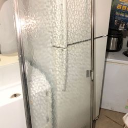 Shower glass door