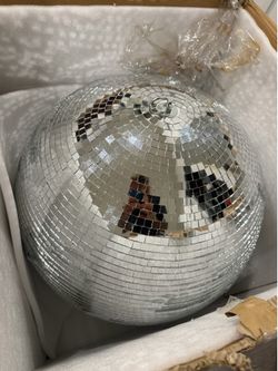 20” Mirror Disco Ball + Motor & LED Spotlight - Like New