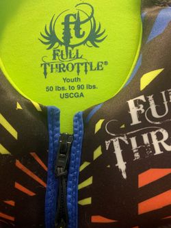 Full Throttle Youth Life Jacket 50–90 lbs
