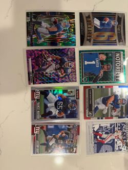 New York Giants NFL Trading Card Lot (8 Cards)