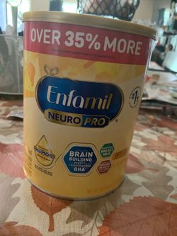 Big can of yellow Enfamil