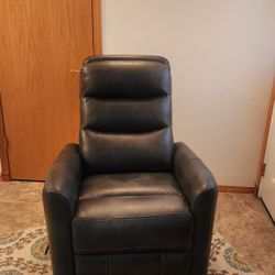 Grey Lazy boy Leather Recliner 