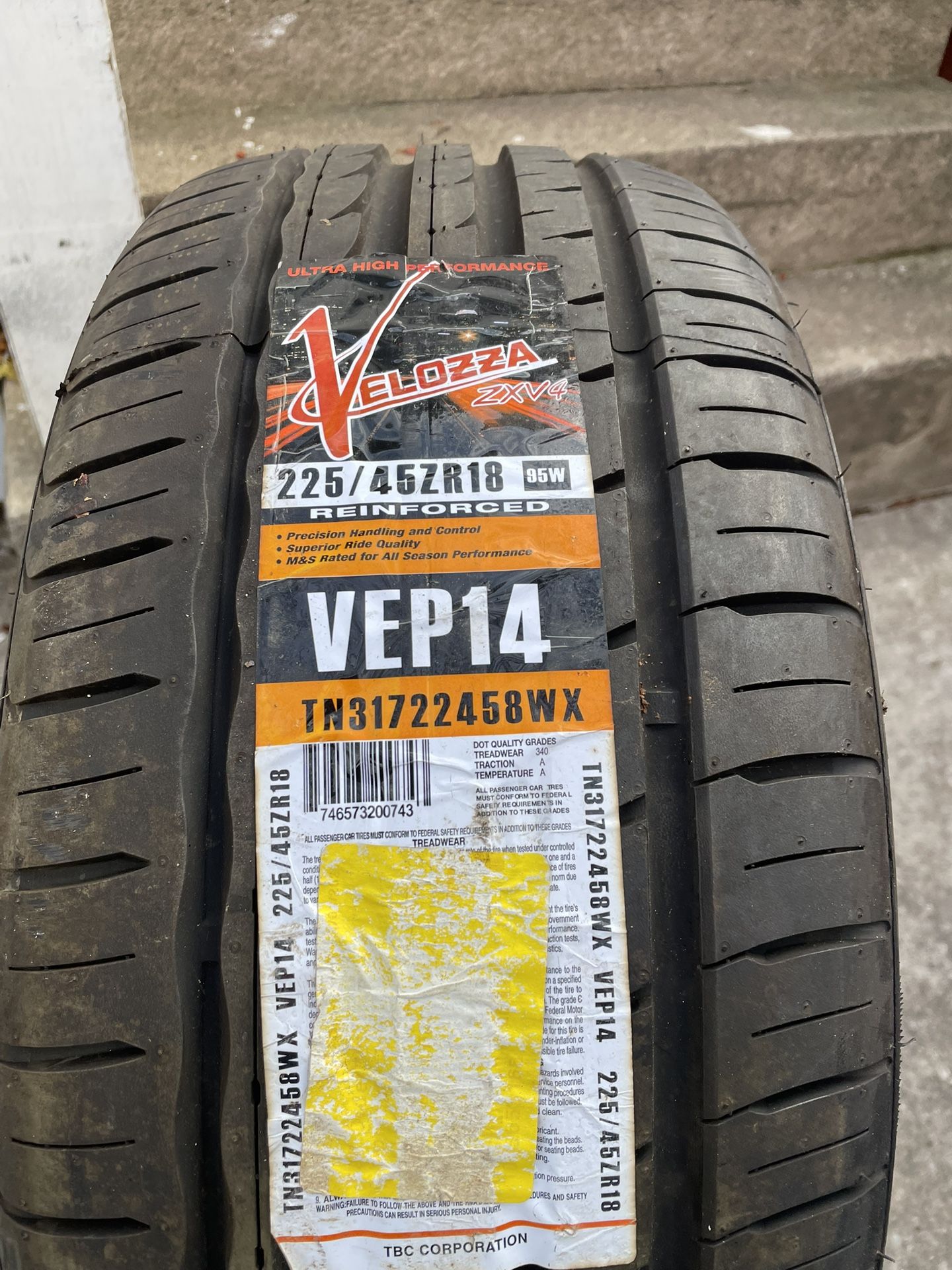 225/45/18 New Tires Only 2 