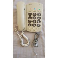 AT&T Landline Large Button Touch Tone Corded Telephone Wired Home Phone