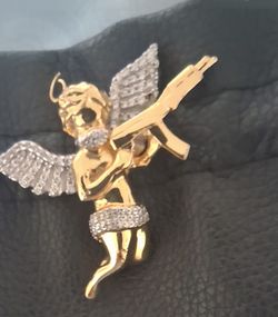 American Eagle and Cupid pendents