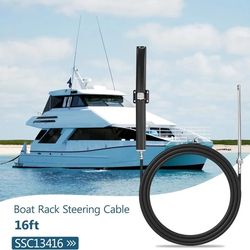 Rack Steering Cable Fit for SH5210P SH5230P SH91610P SH91630P Helms, Back Mount Rack Steering System Replace for SSC13416 SS14116 SS15116