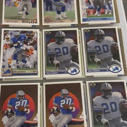 Barry Sanders Football Cards Various Yrs $7 Each ! 