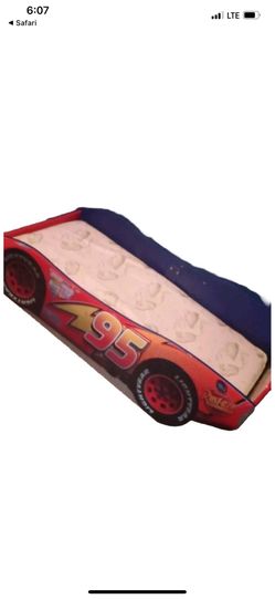 Toddler Cars Bed With Mattress 