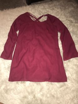 Burgundy dress size medium