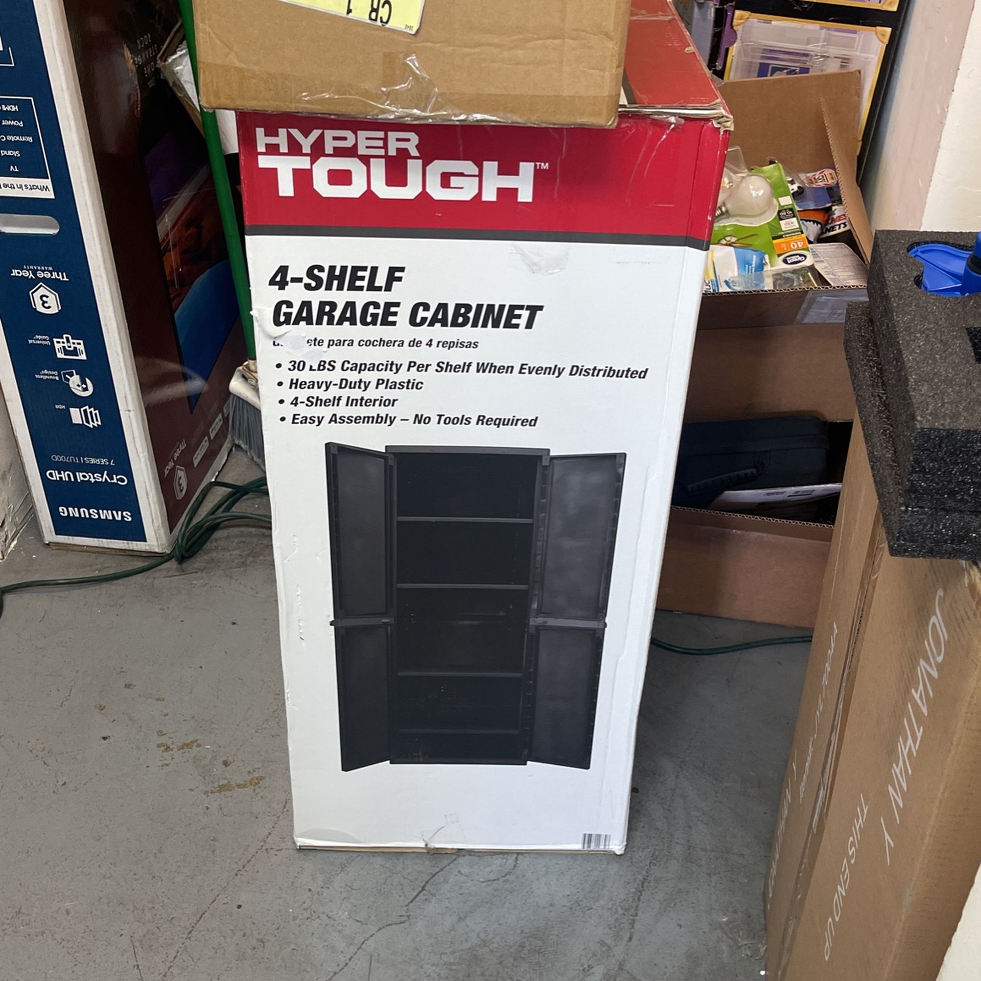 4 Shelf Garage Cabinet