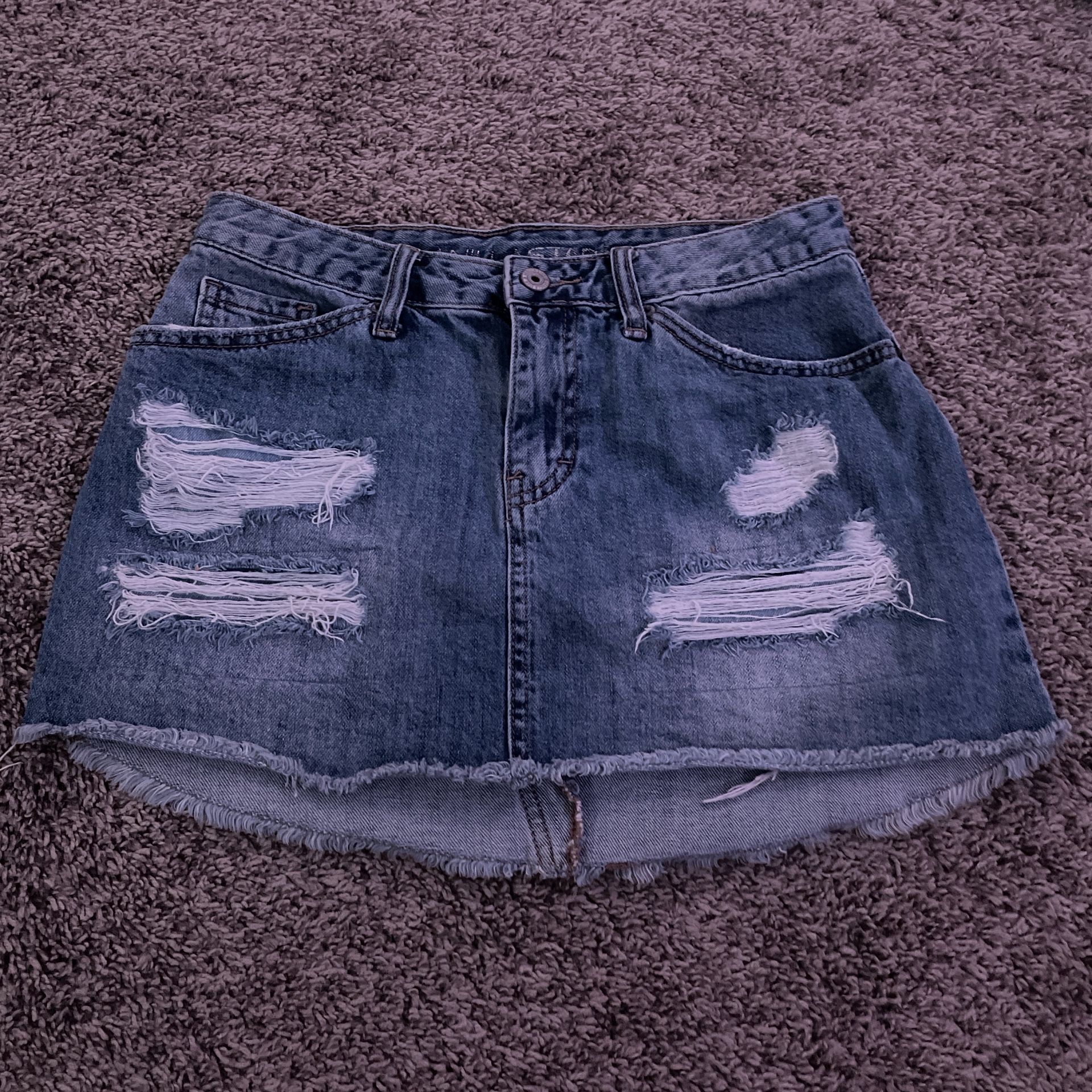 Denim Mini Skirt
