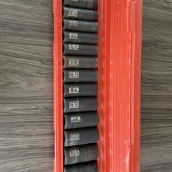 Tekton Deep Impact Socket Set 3/8 - 1 1/4 (Black)