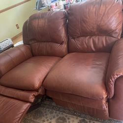 Leather Loveseat Couch Sofa Recliner NEED GONE