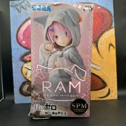 Ram Anime Figure - Re Zero - The Great Spirit Pack SPM Super Premium SEGA NIB