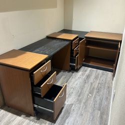 Desk Made From File Cabinets 