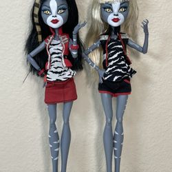 Monster High First Wave Meowlody & Purrsephone Werecat Twins Dolls