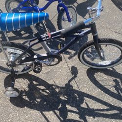 16 Inch Dark Blue White Walls Starting Young Bicycle