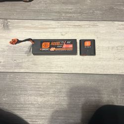 Rc Car Battery With Smart Charger. Both Spectrum Branded