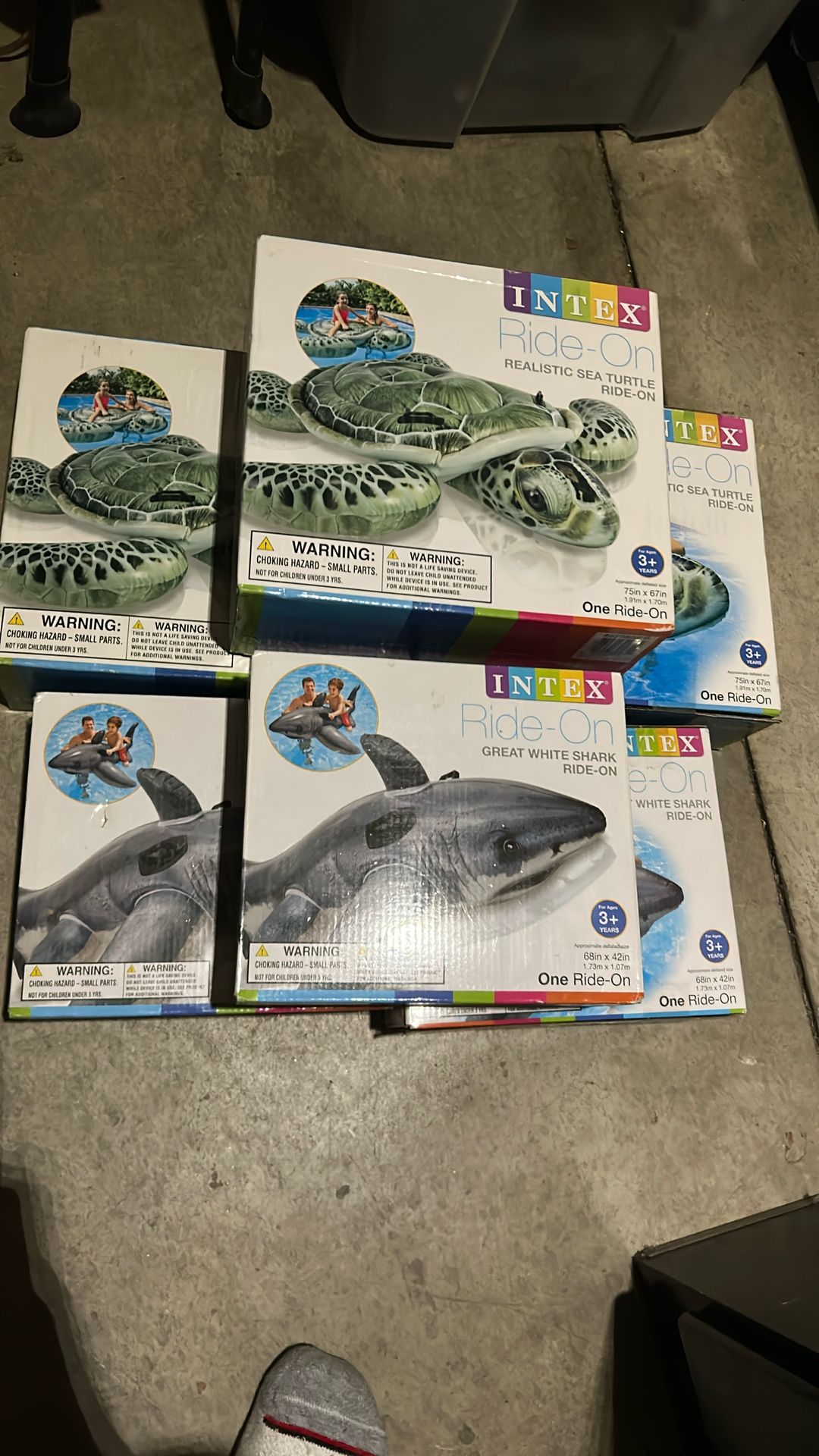 6 Intex Ride On Pool Toys