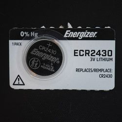 Energizer CR2430 3V Lithium Coin Battery ECR2430 Battery New