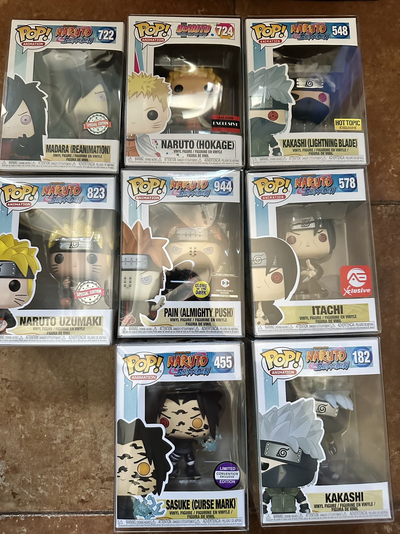 Naruto funko pops