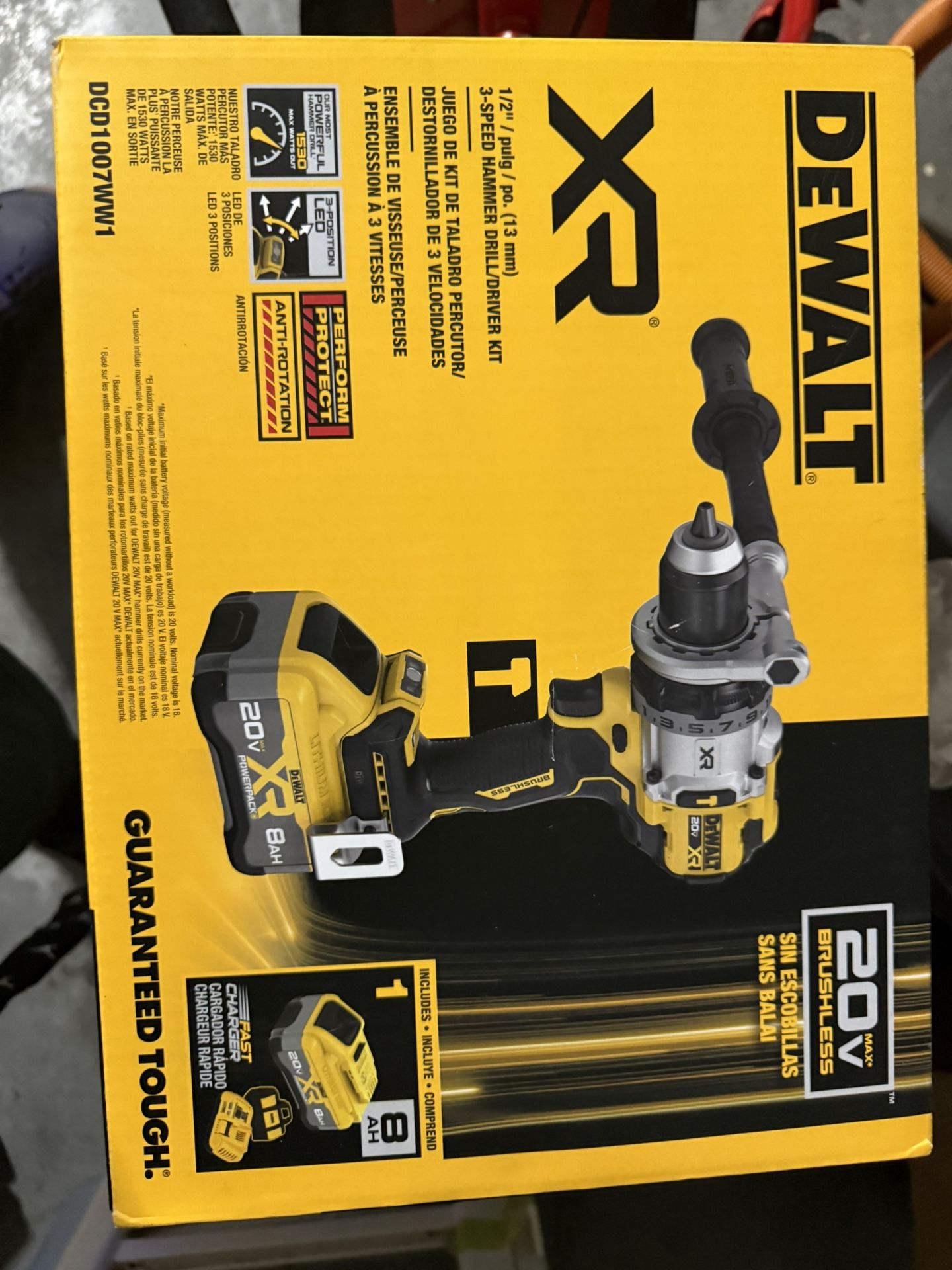 🔥BRAND NEW🔥DeWalt XR Powerpack 20V MAX Hammer Drill Kit (DCD1007WW1)