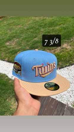 Minnesota Twins Sky Blue Fitted Hat 