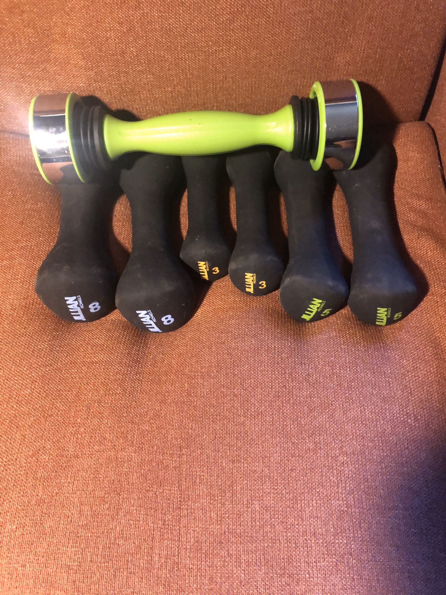 Hand held weights