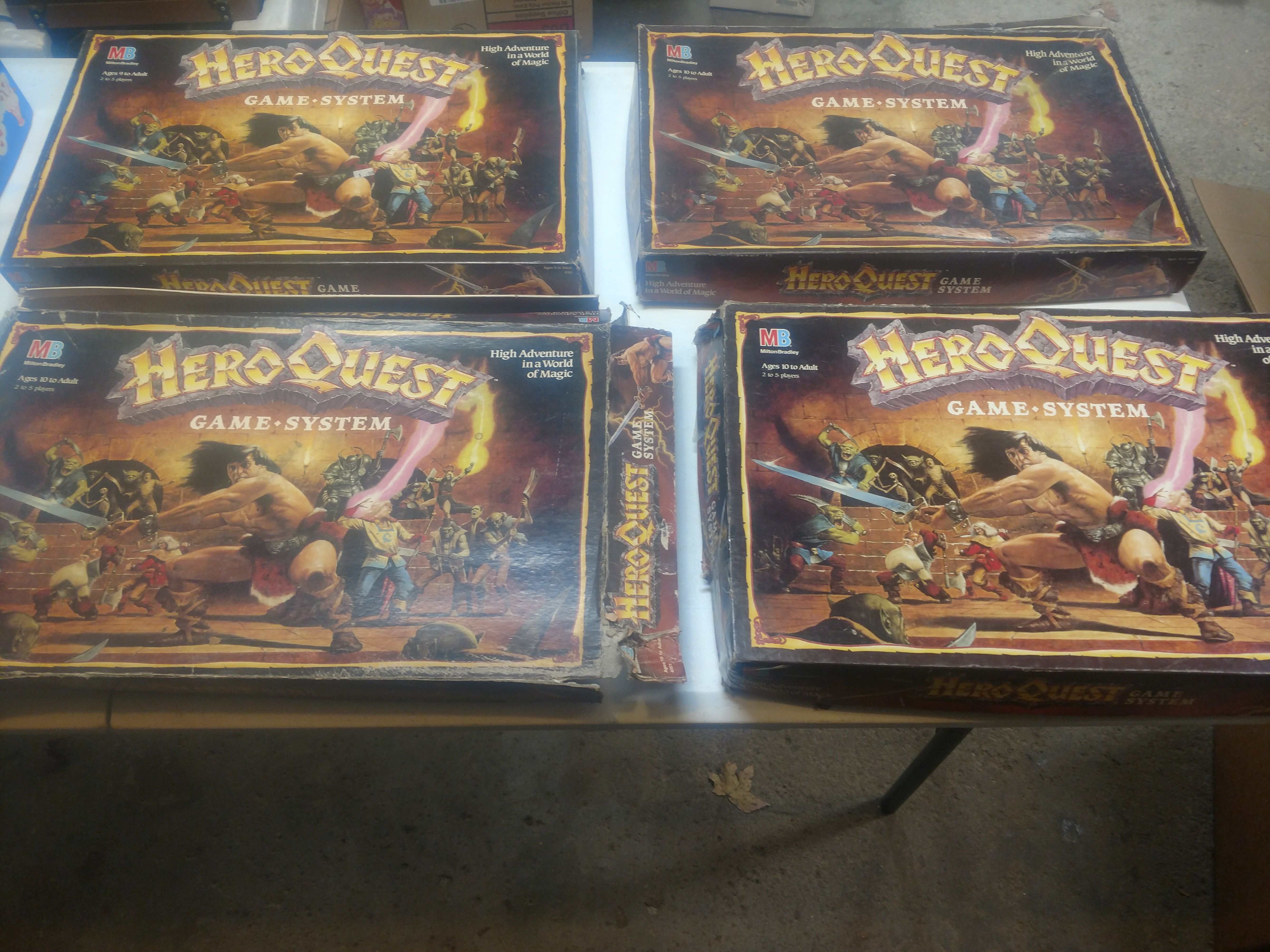 Hero quest board game lot