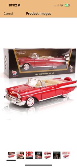 1957 Chevrolet Bel Air Convertible 1:18 Diecast Model Car