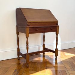Gorgeous Vintage Slant Front Secretary Desk