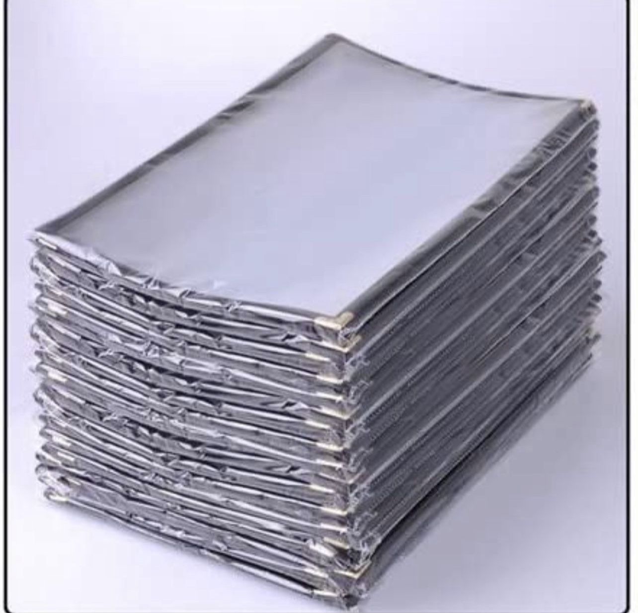 20 Pcs. Clear Restaurant Menu Cover Legal Size Folder 5 page 10 Views 8-1/2" x 14"