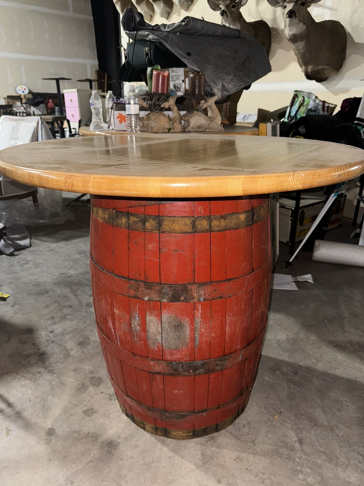 Wooden Barrel Tables