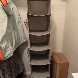Hanging closet organizer