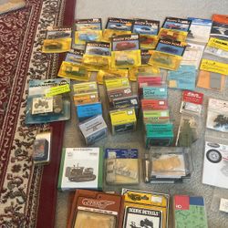 HO Scale Train Parts, Casts, Models, Cars, Decals  New In Package Model Train